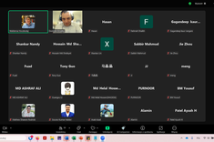 Zrzut ekranu uczestników