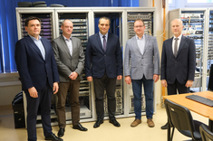 Employees of the Department of Complex Systems and University authorities