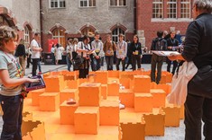 Widok na labirynt dla robotów