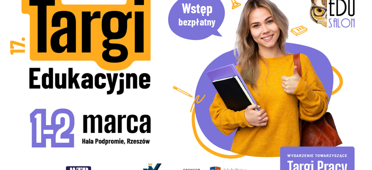 Plakat informacyjny o targach edukacyjnych