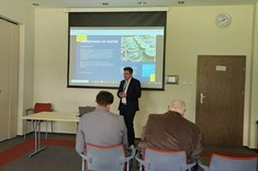 MSc Paweł Kuraś giving Speach